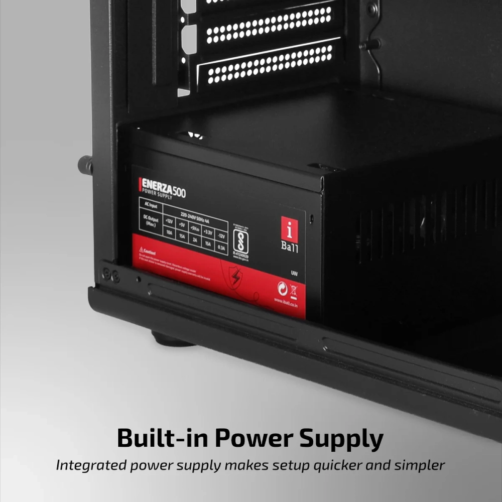 Iball Cabinet With Smps AT : 10 Grey view 4